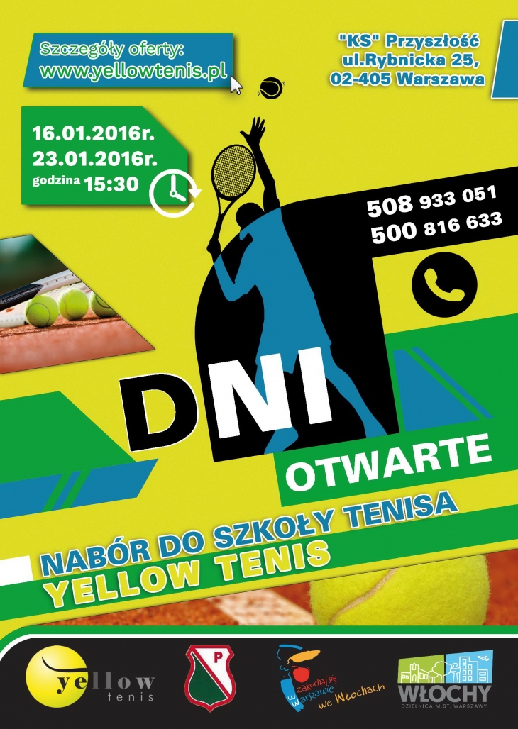Dni Otwartne – zapisy do Szkoły tenisa, Warszawa Włochy
